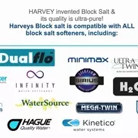 Harvey Salt is Compatible with these makes of water softeners